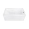 Kingston Brass 54" Acrylic Rectangular 3-Wall Alcove Tub Combo w/ Armrests in Glossy White/Antique Brass CVTAP543023R3 - alternate 1