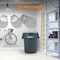 4Dock 55 gal Round Heavy Duty 55 Gallon Trash Can - Gray, Gray, Plastic, 27 in TC002 - alternate 4
