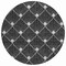 Homeroots 8' Black Gray And Ivory Round Geometric Washable Indoor Outdoor Area Rug 594685 - alternate 5