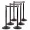 Us Weight Heavy Duty Premium Steel Stanchion Crowd Control Barriers with 13' Retractable Belt, 6PK U2001EXTPK6 - alternate 1