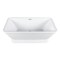 Kingston Brass 60-Inch Acrylic Oval Rectangular Double Ended Pedestal Tub with Drain, No Faucet Drillings VTSQ602824C426 - alternate 1