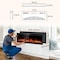 Edendirect 42 in. Wall Mount Metal Smart Electric Fireplace in Black, 4.33 in. Width, 2-Heating Settings ZR-WE-42 - alternate 6