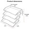 Acrimet Facility 4 Tier Letter Tray Side Load Letter Size A4 Desktop File Organizer Plastic Crystal 256.3 - alternate 6