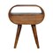 Homeroots 21" Brown Solid Wood Oval One Drawer Nightstand 651489 - alternate 12