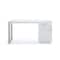 Homeroots 59" White Manufactured Wood Rectangular Writing Desk With Two Drawers 482424 - alternate 4