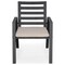 Leisuremod Chelsea Aluminum Outdoor Dining Table With 8 Chairs and Cushions, Beige CC20-T63BL-BG6 - alternate 7