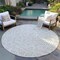 Homeroots 8' Ivory And Brown Round Polka Dot Washable Indoor Outdoor Area Rug 599054 - alternate 6