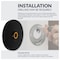 Newhouse Hardware Wired Metal Circular Recessed Mount Doorbell Chime Push Button with LED Button Light in Black BT6CL - alternate 8