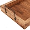 Homeroots 21in Natural Solid Wood Handmade Serving Tray With Handles 724228 - alternate 4