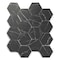 Apollo Tile Aloha 10 x 12 in. Polished Black with White Vein Glass, Wall and Floor Tile 8.29 sq ft/case, 10PK APLNNH8816BKA - alternate 1