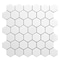 Apollo Tile 12x42 Thassos Polished Pearl White Marble Mosaic Hexagon Wall and Floor Tile 4.83 sq ft/case, 5PK APLMKN88G52PA - alternate 1