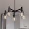 Vaxcel Marshall 5 Light LED Compatible Black Transitional Chandelier Clear Globe Glass H0296 - alternate 4
