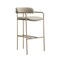 Manhattan Comfort Serene Metal Upholstered Barstool in Taupe BS1881-TP - alternate 3