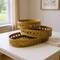 Homeroots Set of Three Brown Woven Wood Oval Baskets, 3PK 636205 - alternate 4