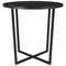 Homeroots 20" Black Wood And Steel Round End Table 544238 - alternate 7