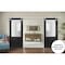 Sartodoors Sturdy Double Barn Door with, Lucia 22 Matte Black with Frosted Glass, Silver 13FT Rail Hangers He LUCIA22DB-S-BLK-36 - alternate 4