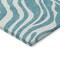 Homeroots 8' Teal Blue And Ivory Round Animal Print Washable Indoor Outdoor Area Rug 600662 - alternate 6