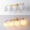 Jonathan Y Louis Parisian Globe 31 in. 4-Light Metal/Frosted Glass Modern Contemporary LED Vanity Light, Gold Pa JYL3558A - alternate 6