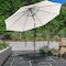 Pure Garden 10-Foot Outdoor Tilting Patio Umbrella and Base, Tan 50-100-TB - alternate 3