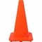 Tatco 18in Traffic Cone, Sturdy, Polyvinyl Chloride (PVC), Orange 25300 - alternate 2