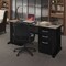 Regency Fusion Teachers Desk W/ Double Pedestal Drawer Unit, 72 in W X Wood, Metal, Noble Oak MDP7230NO - alternate 5