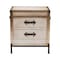Baxton Studio Laura Vintage White Canvas 2-Drawer End Table Trunk 247-13840-ZORO - alternate 7