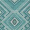 Homeroots 3' X 5' Teal Blue And Ivory Tribal Washable Indoor Outdoor Area Rug 598154 - alternate 4