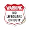 Signmission Pool Safety Shield Sign Warning No Lifeg, 18 Inch X 18 Inch, Vinyl Decal SHI-D-18-431 - alternate 1