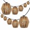 Jonathan Y Samara 10-Light 10 ft. Mid-Century Classic LED C7 Lantern Hemp Rope Shaded String Lights, Brown JYL8708A - alternate 1