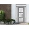 Vdomdoors Front Exterior Prehung FiberGlass Door Frosted Glass / Manux 8552 Grey Ash / Office Commercial and MANUX8552EXD-SS-W36 x H80-Left-hand Inswing - alternate 2