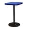 Leisure Craft 24" Square Perforated Pedestal Table, Portable, 40"H, Navy SQ24TAB40-NAVY - alternate 1