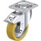 Blickle Swivel Plate Caster, PU, 5", Brake, Caster Wheel/Tread Material: Cast Iron/Polyurethane Elastomer LH-GTH 125K-14-FI - alternate 1