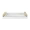 Homeroots Set of Two Silver Wood Geometric Serving Trays With Handles 518595 - alternate 9