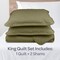 Lavish Home 3-Piece King Quilt Set Bedspread & 2 Pillow Shams with Embossed Diamond Pattern Lightweight Set 66-001-KG - alternate 6