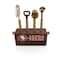 Picnic Time Family Of Brands NFL San Francisco 49ers Sidecar 5-Piece Bar Tool Set, (Acacia Wood) 672-05-508-277-2 - alternate 1