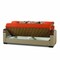Homeroots 87" Orange Chenille Sleeper Sofa And Toss Pillows With Brown Legs 607143 - alternate 5