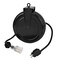 Alert Reel Mfg ProReel Retractable Cord Reel, 15 Amp, 20' 12/3 SJTOW, Single Illuminated Outlet w/Circuit Breaker 5020TFC - alternate 1