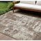 Homeroots 8' X 10' Brown And Beige Abstract Washable Indoor Outdoor Area Rug 597941 - alternate 1