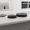 Homeroots Set of Two Black Round Wicker Handmade Serving Trays 609079 - alternate 7