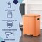 Happimess Marco Rectangular 10.6-Gallon Double Bucket Trash Can with Soft-Close Lid, Carrot Cake HPM1005K - alternate 5