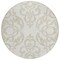 Homeroots 8' Ivory And Beige Round Damask Washable Indoor Outdoor Area Rug 614439 - alternate 6