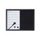 Mastervision Magnetic Combo Week Planner, Dry-Erase & Blk Felt Board, 18" X 24" Blk MX04445161 - alternate 1