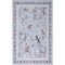 Jonathan Y Catmosphere Festive Feline Floral Border Non-Slip Machine-Washable Gray 9 ft. x 12 ft. Area Rug ANM100D-9 - alternate 1