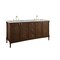 James Martin Vanities Kinnsden 72" Double Vanity, Sable Oak w/ 3 CM Carrara Marble Top D680-V72-SBK-3CAR - alternate 6