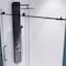 Anzzi Madam Series 76 in. x 50-54 in. Frameless Sliding Shower Door in Matte Black, 3/8 in Clear Glass SD-AZ13-03MB - alternate 9