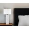 Homeroots 30" White and Gray Marble Table Lamp With White Drum Shade 546109 - alternate 5