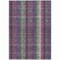 Homeroots 10' X 14' Plum Eggplant And Gray Plaid Washable Indoor Outdoor Area Rug 613992 - alternate 5