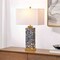 Jonathan Y Elizabeth 27.5" Contemporary Coastal Rectangular Alabaster Terrazzo LED Table Lamp w/Nightlight Base JYL6201C - alternate 7