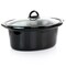Crockpot Crock Pot Classic 6 Quart Oval Slow Cooker in Black Stainless Steel With Stoneware Crock 2131367 - alternate 3
