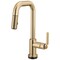 Brizo Litze Smarttouch Pull-Down Prep Faucet with Square Spout, Industrial Handle Luxe Gold 64954LF-GL - alternate 1
